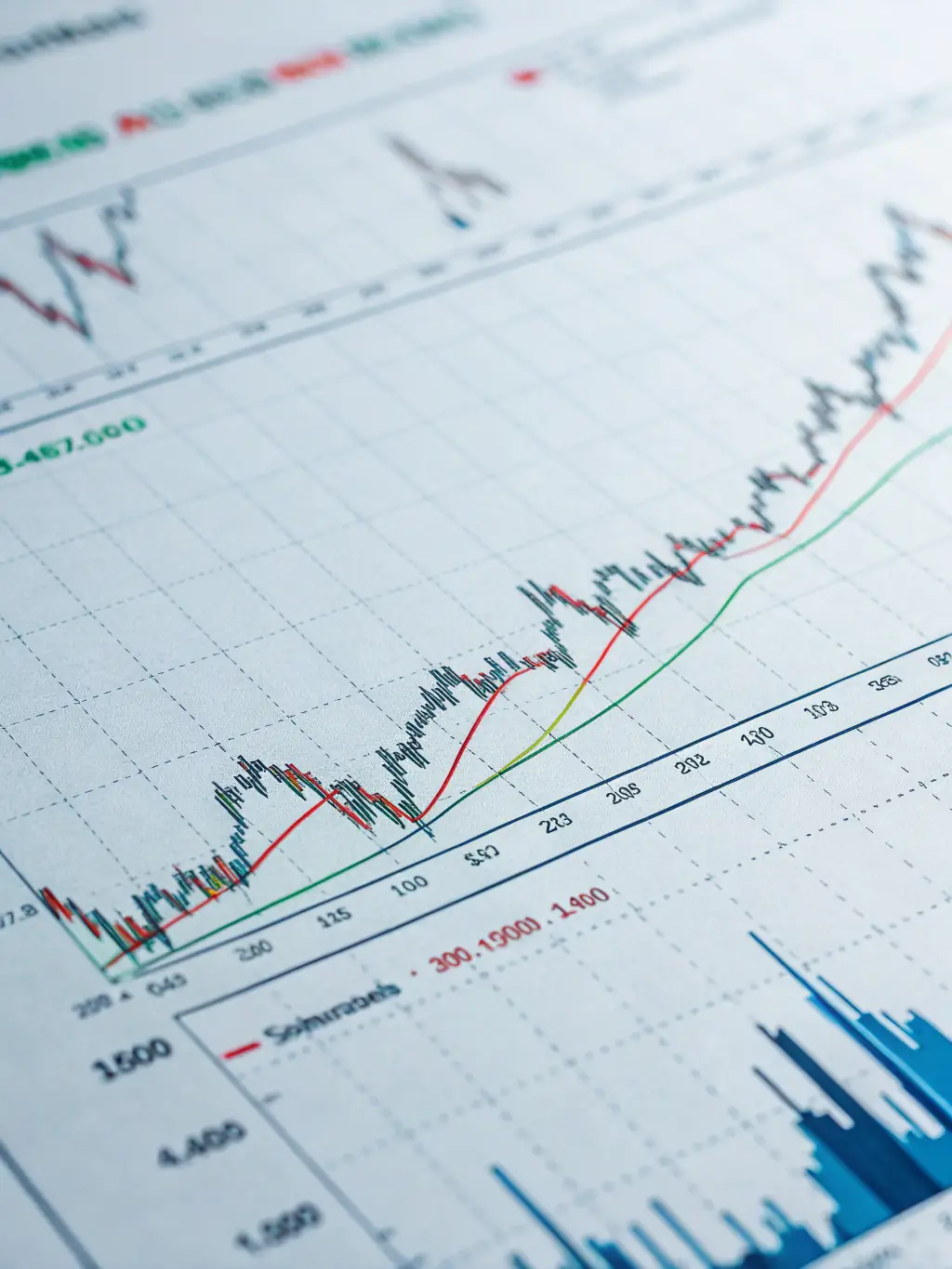 A graph showing upward financial trends against the backdrop of the Mexican stock exchange, illustrating the potential for financial success.
